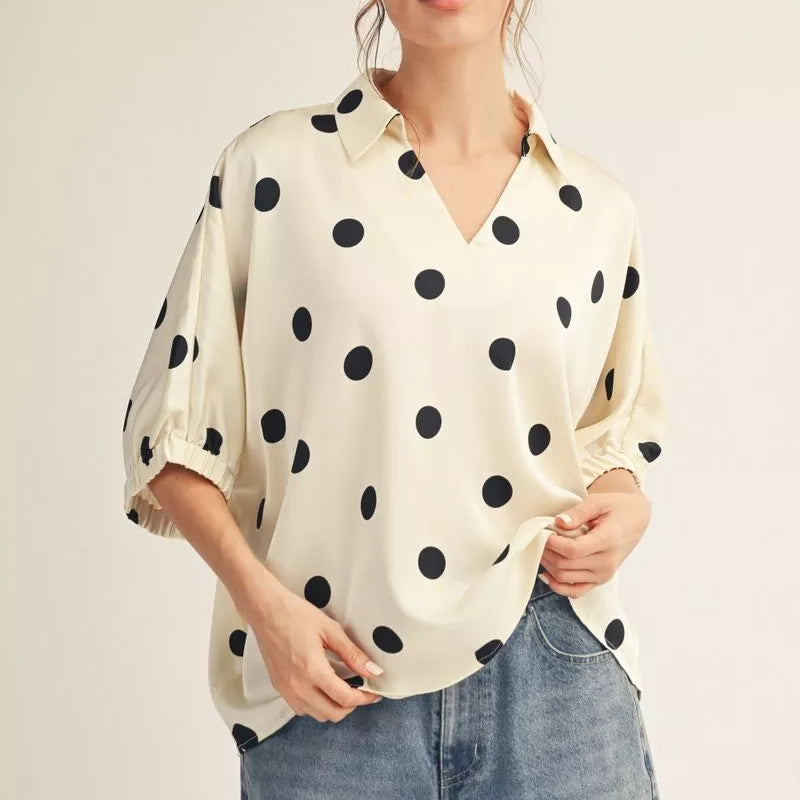 Dottie Top (2Colors)