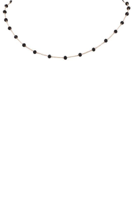 Black Bead Chain Chocker