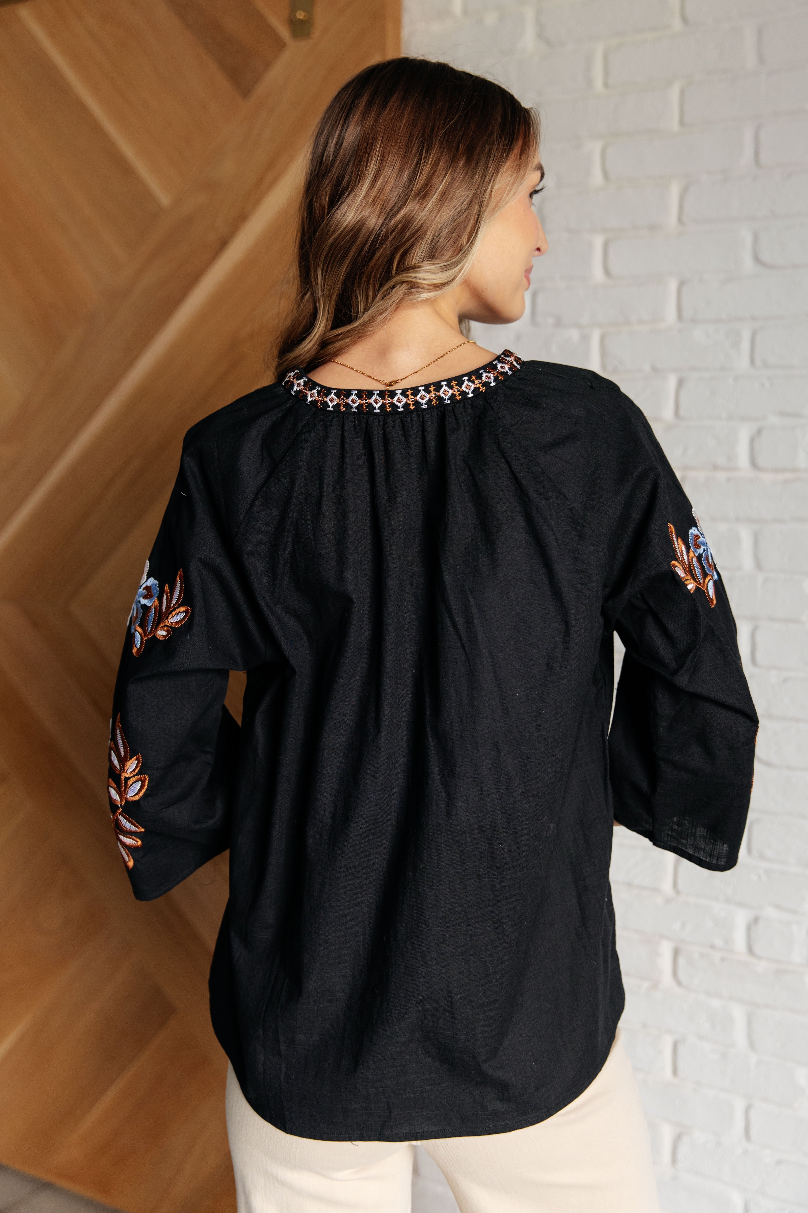 All In Me Embroidered V-Neck Blouse – The Rusty Rose All In Me Embroidered V-Neck Blouse – The Rusty Rose