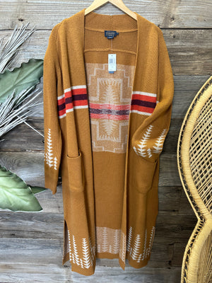 Pendleton Long Duster Sweater