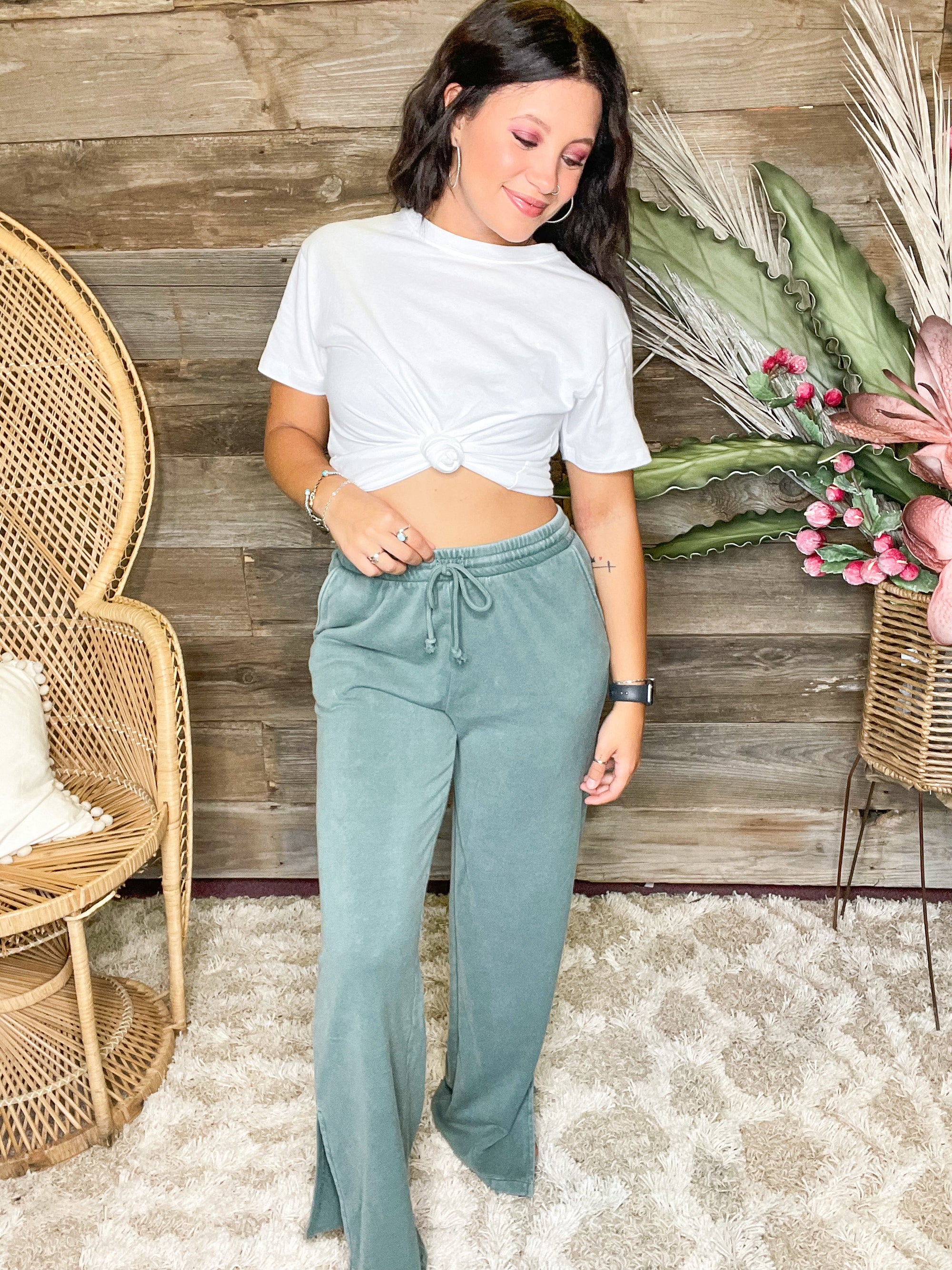 Kizer Lounge Pants Green