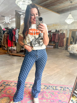 Charli Checkered Jeans