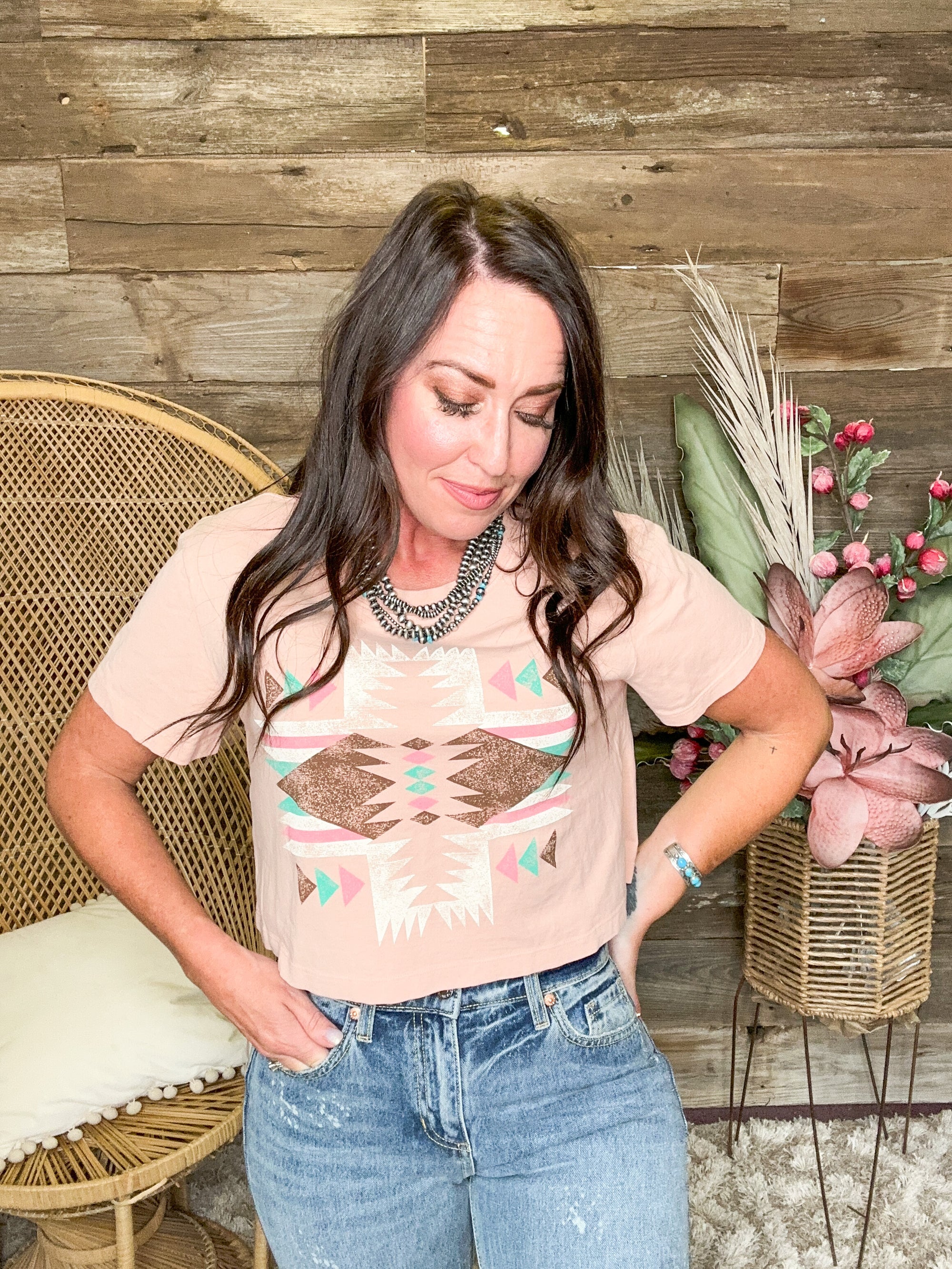 Wyoming Tee Peach