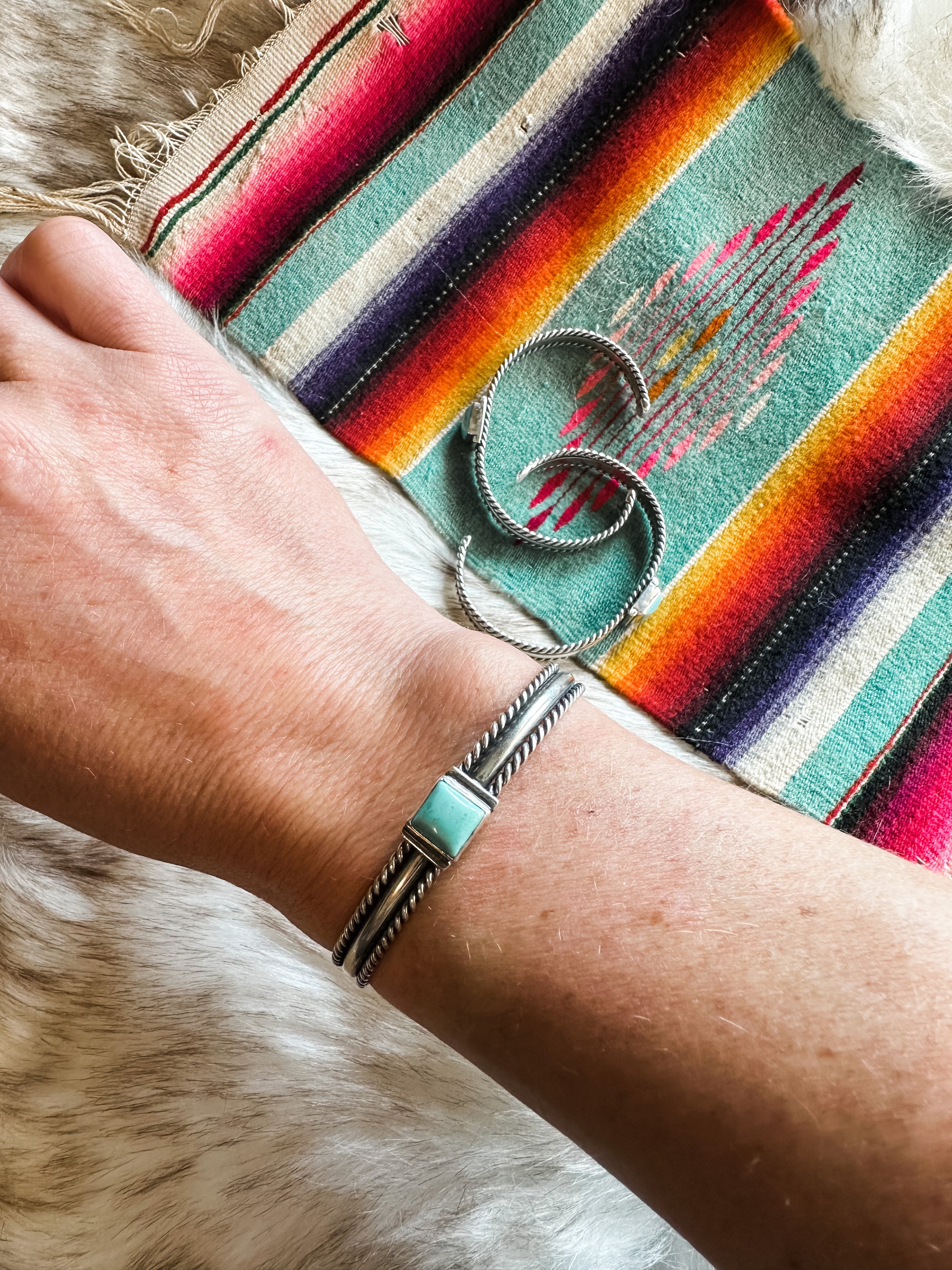 Square Stone Cuff