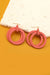 Wood Earring (pink)
